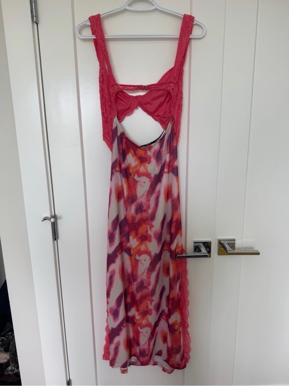 Forever 21 Pink and Orange Printed Dress - Picture 2 of 3